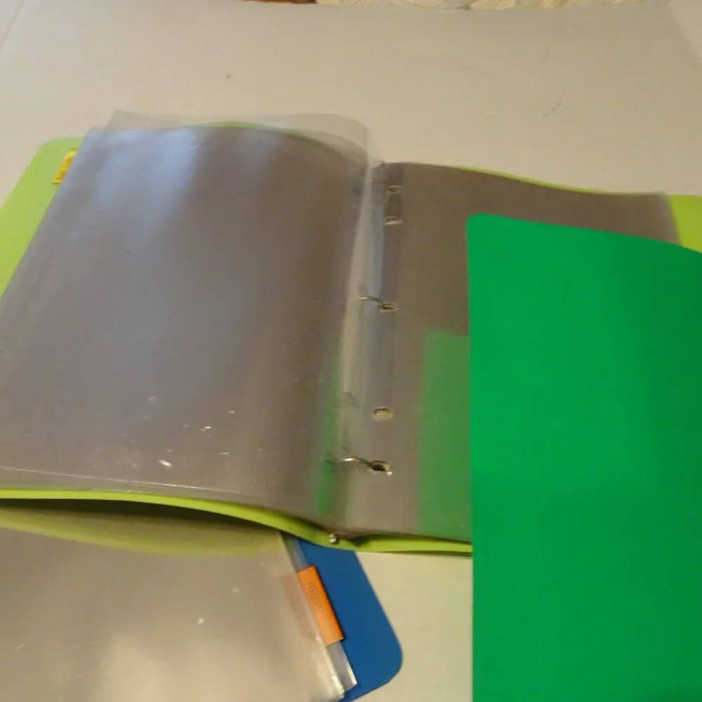 Binders - 3 Ring Flexible Soft Cover with Sheet Protectors and Page Dividers